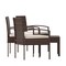 Emma and Oliver 4 Piece Patio Set with Steel Frame and Cushions - Outdoor Seating